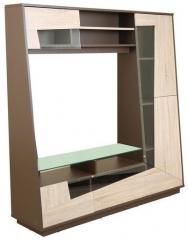 HomeTown Tulip Wall Entertainment Unit in Light Oak & Dark Brown Colour