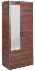 HomeTown Ultima Two Door Wardrobe with Mirror in walnut Colour