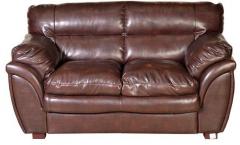 HomeTown Vega Leatherette Two Seater Sofa in Rust Colour