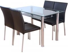 HomeTown Vento Metal Four Seater Dining Set