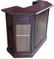 HomeTown Venus Solidwood Bar Counter in Brown Colour