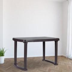 Homezy Dining Table for Home/For Indoor & Outdoor/Strong & Sturdy Plastic Table/ Plastic Outdoor Table