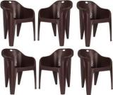 Homiboss outdoor & home chairs set of 6 Plastic Living Room Chair