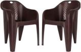 Homiboss Strong & sturdy chairs set of 2 Pieces Plastic Living Room Chair