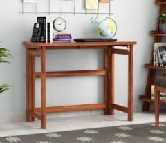 House Of Kuber Solid Sheesham Wood Folding Study Table, Wooden Office Table For Home And Office Solid Wood Study Table