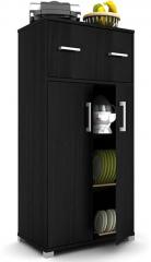 Housefull Benin Kitchen Cabinet in Black Oak