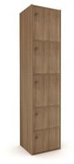 Housefull Mac 5 Door Storage Cabinet in Walnut