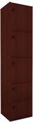 Housefull Mac Five Door Storage Unit in Mahogany Finish