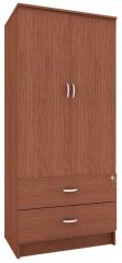 Housefull Marc Two Door Wardrobe with Drawer in Oak Finish