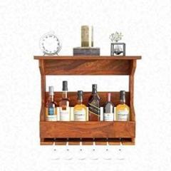 Houseright furniture sheesham wood mini bar cabinet | wall hanging bar cabinet, Solid Wood Bar Cabinet