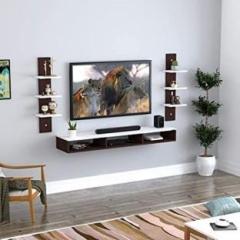 Hridya Handicrafts Wall Mount Tv Entertainment Unit Living Room 32 INCH TV Engineered Wood TV Entertainment Unit