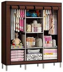 Hs Enterprises Micro Fiber Collapsible Wardrobe