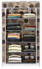 Icvibrant Multipurpose Utility rack 5FL Carbon Steel Collapsible Wardrobe