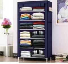 Id Store BLUE 6 LAYER PP Collapsible Wardrobe