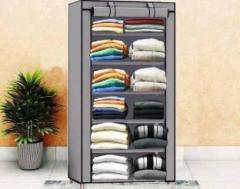 Id Store GREY 6 LAYER. PP Collapsible Wardrobe