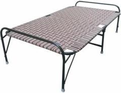 India Wood Mart Single Folding Bed Strong Home Bed | Guest Bed | Multipurpose Metal Single Bed