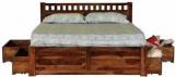 Induscraft Solid Wood Queen Bed With Storage