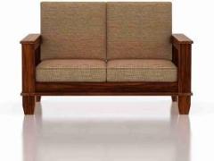 Jeenwood Solid Sheesham Wood 2 seater Sofa For Living/Bed Room Fabric 2 Seater Sofa Fabric 2 Seater Sofa