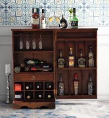 Jeeso Solid Wood Bar Cabinet