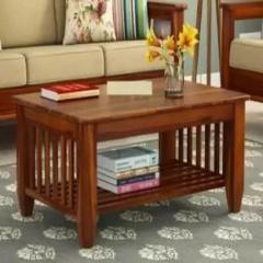 Jhdecor Solid Wood Sheesham Wood Coffee Table For Living Room, Guests Room Solid Wood Coffee Table