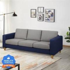 Jordyblue Allen Dual Tone Polyester Fabric 3 Seater Sofa