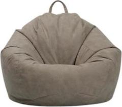 Kam's Lieu XXL Premium Imported Leather Prefilled Comfortable Bean Bag | Ready To Use Teardrop Bean Bag With Bean Filling