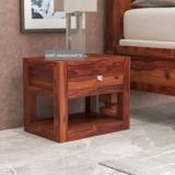 Kart Handicrafts Sheesham Wood Bedside Table With 1 Drawer and For Bedroom | End Table wood Solid Wood Bedside Table