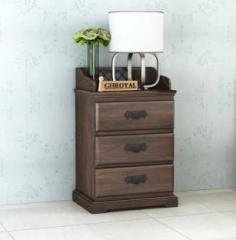 Kart Handicrafts Solid Sheesham Wood Bedside Table With Drawer | End table Wooden Solid Wood Bedside Table