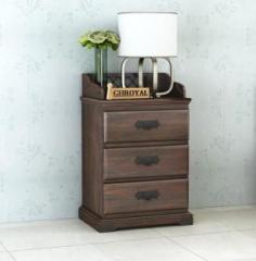 Kart Handicrafts Solid Wood Bedside Table