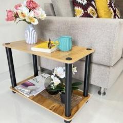 Kawachi 2 Tier Sofa Side End Bed Side Table Night Stand Book Shelf, Kitchen Sink Rack Engineered Wood Bedside Table