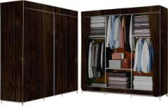 Kitti C4 Wood Print Carbon Steel Collapsible Wardrobe