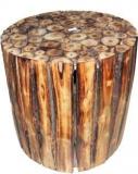 Krishak Solid Wood Bar Stool