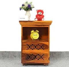 Krishna Art Sheesham Wood Side Table for Bedroom|Bed Side Table| End Table| Solid Wood Side Table