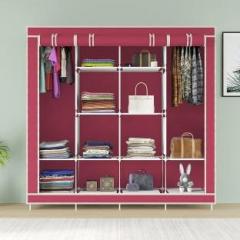 Krishyam 12 Shelve Clothes Storage Rack PP Collapsible Wardrobe