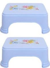 Kuber Industries Plastic 2 Pcs rectangular Bathroom Patla/Stool CTKTC1956 Stool