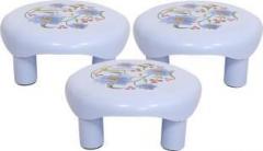 Kuber Industries Plastic Floral Bathroom Patla/Stool Set of 3 Pcs Stool