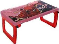 Kuber Industries Spiderman Study Table with Storage Compartments|Red Plastic Study Table