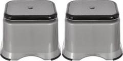 Kuber Industries Ultra 10 Multiuses Portable Plastic Bathroom/Sitting Stool, Patla Pack of 2 Stool