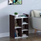 Kvs Furniture 5_shelf_black & white_end_table_60x70x25 Engineered Wood Side Table