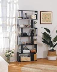 Kvs Furniture 6 Layer Ladder Bookshelf S Shape Engineered Wood Bookcase Engineered Wood Open Book Shelf