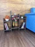 Kvs Furniture Engineered Wood Side Table/Bookshelf| Storage Shelve for Books Storage Engineered Wood Open Book Shelf