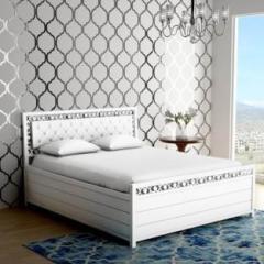 Lakecity Group Cuba white Metal Queen Hydraulic Bed