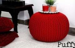 Lavya Creations Natural Fiber Pouf