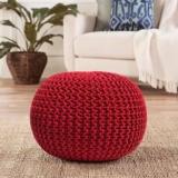 Linen Basics Natural Fiber Pouf