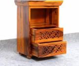 Loonart Solid Sheesham Side Table With Storage For Bed Room / Living Room / Hotel. Solid Wood Bedside Table