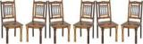 Loonart Solid Sheesham Wood 6 Dining Chairs For Dining Room / Study Room. Solid Wood Dining Chair