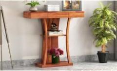 Loonart Solid Sheesham Wood Console Table For Living Room / Hotel. Solid Wood Side Table