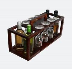 Loonart Wooden Bottle Rack