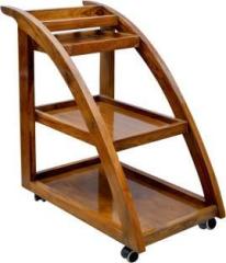 Lumber Casa Solid Wood Bar Trolley