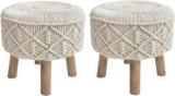 Macrame World Fabric Pouf